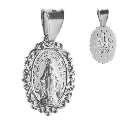Stříbrný přívěsek Zázračná medailka