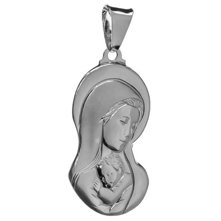 Stříbrný přívěsek - Madona s dítětem