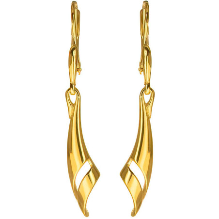 Pozlacené stříbrné náušnice