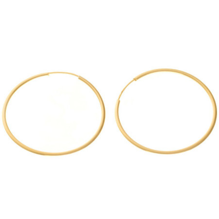 Zlaté náušnice kruhy - 30 mm průměr