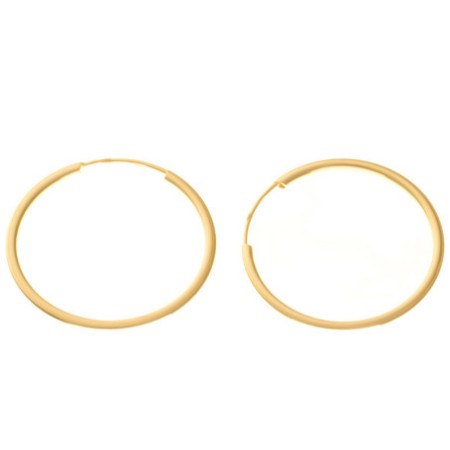 Zlaté náušnice kruhy - 20 mm průměr