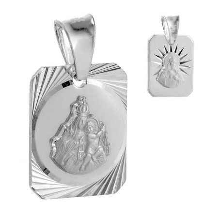 Stříbrný přívěsek Škapulíř