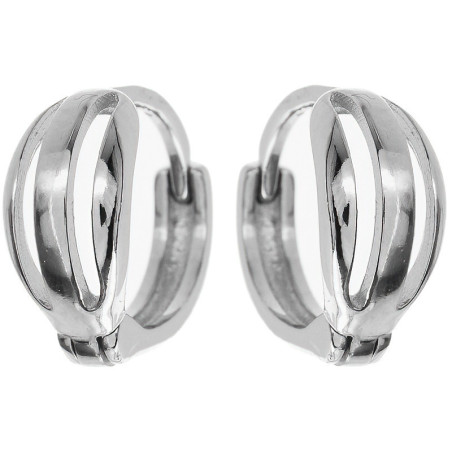 Stříbrné náušnice - průměr 12 mm