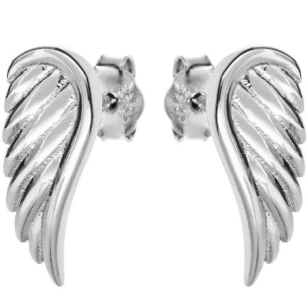 Stříbrné náušnice - andělské křídlo