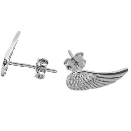 Stříbrné náušnice - andělské křídlo