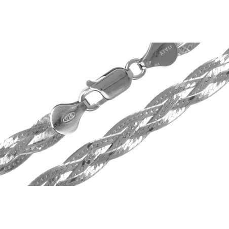 Stříbrný náramek - šířka 7 mm