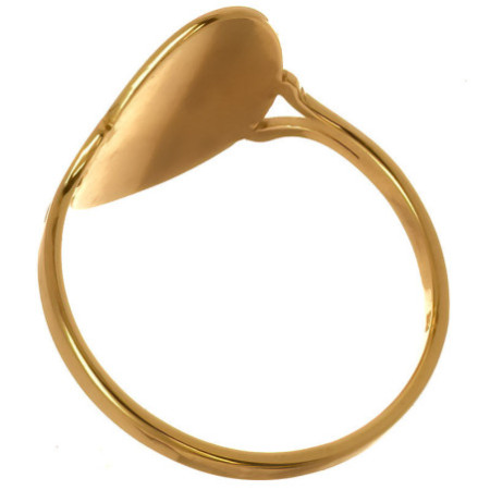 Pozlacený stříbrný prsten - s ručním gravírem