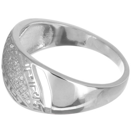 Stříbrný prsten - čiré kulaté zirkony | Argento.cz