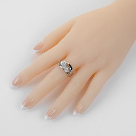 Stříbrný prsten - čiré kulaté zirkony | Argento.cz