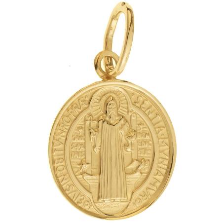 Zlatý přívěsek - medailka sv. Benedikta | Argento.cz