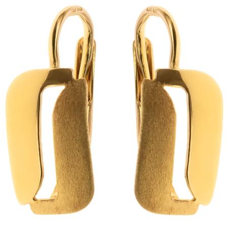 Pozlacené stříbrné náušnice | Argento.cz