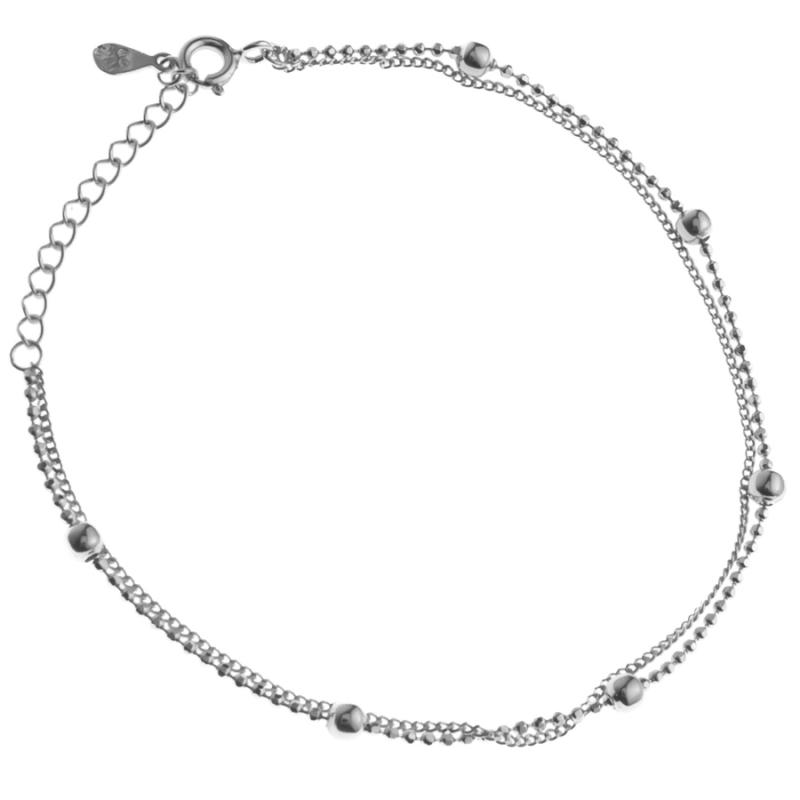 Pozlacený stříbrný náramek - délka 16 až 19 cm | Argento.cz