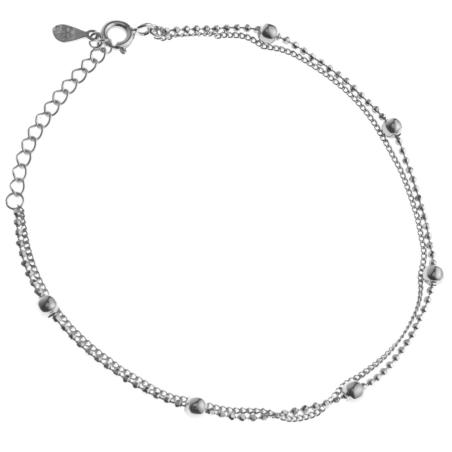 Pozlacený stříbrný náramek - délka 16 až 19 cm | Argento.cz