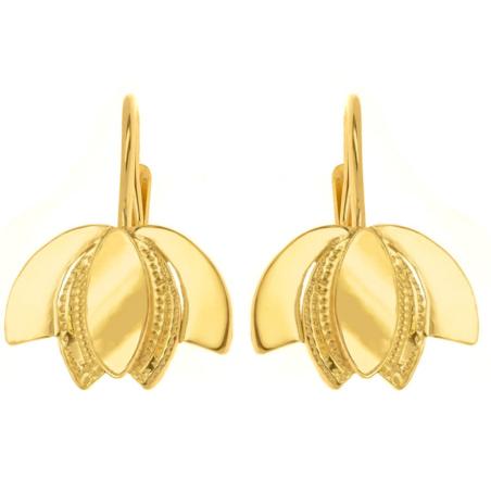 Pozlacené stříbrné náušnice - s ručním gravírem | Argento.cz