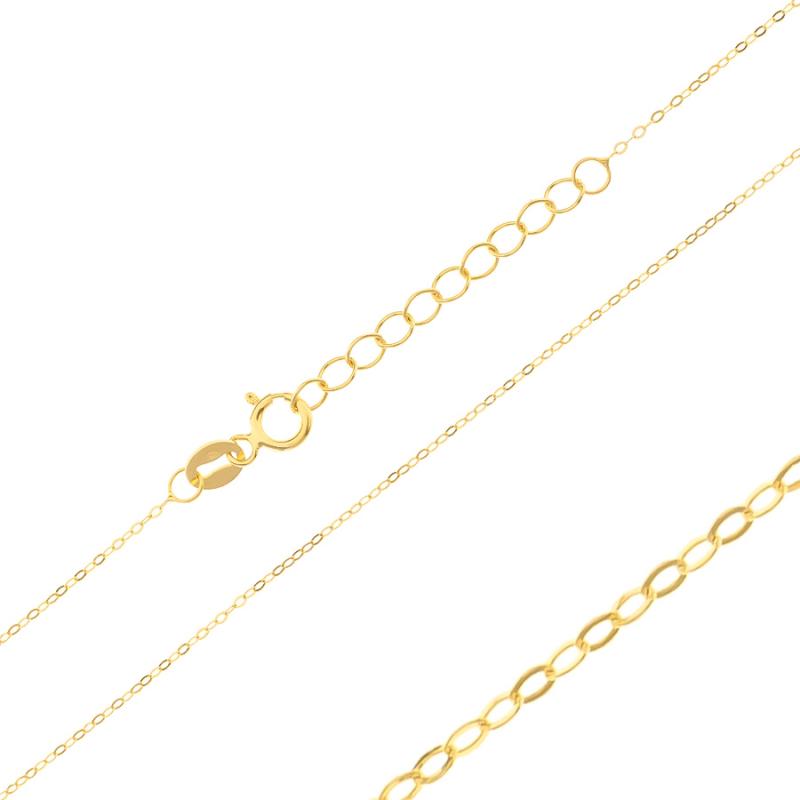 Zlatý řetízek - vzor Rolo, regulovatelná délka, tloušťka 0,6 mm | Argento.cz