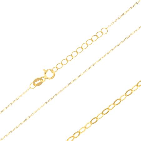 Zlatý řetízek - vzor Rolo, regulovatelná délka, tloušťka 0,6 mm | Argento.cz