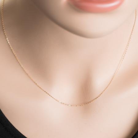 Zlatý řetízek - vzor Rolo, regulovatelná délka, tloušťka 0,6 mm | Argento.cz