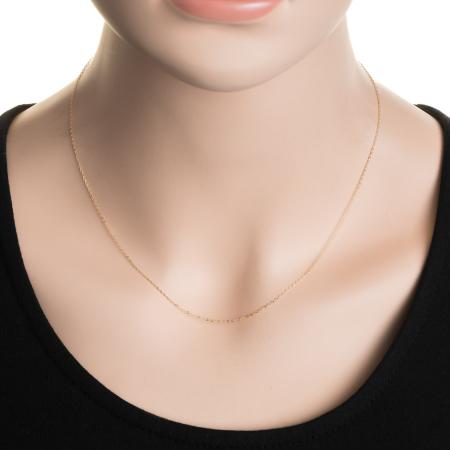Zlatý řetízek - vzor Rolo, regulovatelná délka, tloušťka 0,6 mm | Argento.cz