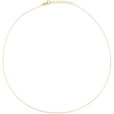 Zlatý řetízek - vzor Rolo, regulovatelná délka, tloušťka 0,6 mm | Argento.cz