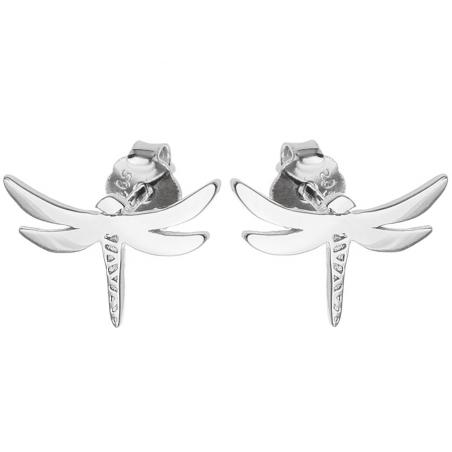 Stříbrné náušnice - vážka | Argento.cz
