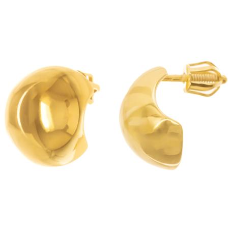 Pozlacené stříbrné náušnice | Argento.cz