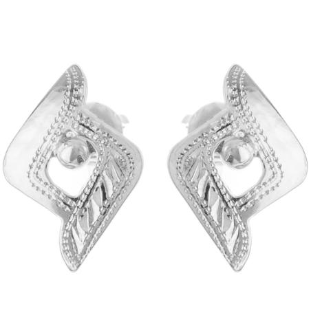 Stříbrné náušnice - s ručním gravírem | Argento.cz