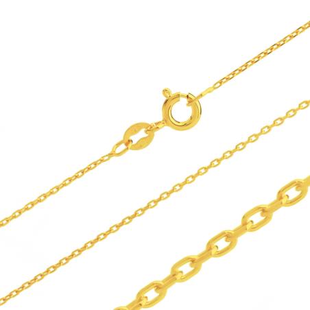 Pozlacený stříbrný řetízek - vzor Rolo, tloušťka 0,35 mm | Argento.cz