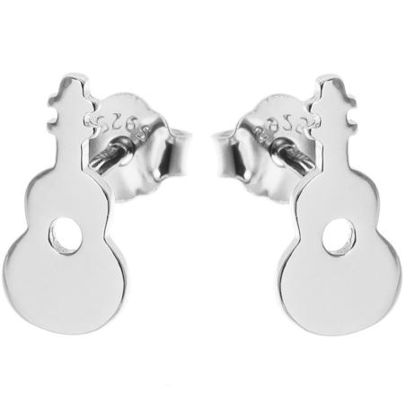 Stříbrné náušnice - kytara | Argento.cz