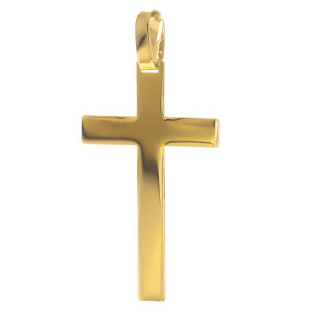 Pozlacený stříbrný přívěsek - křížek | Argento.cz