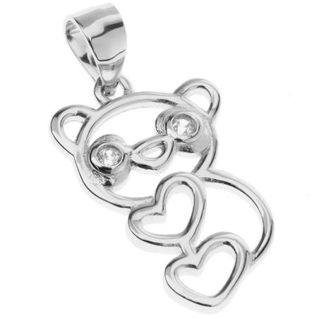 Stříbrný přívěsek - čiré kulaté zirkony | Argento.cz