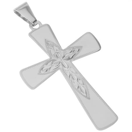 Stříbrný přívěsek - křížek, s ručním gravírem | Argento.cz