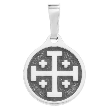 Stříbrný přívěsek - jeruzalémský kříž | Argento.cz
