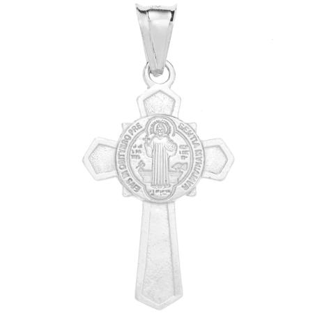 Stříbrný přívěsek - Benediktinský kříž | Argento.cz