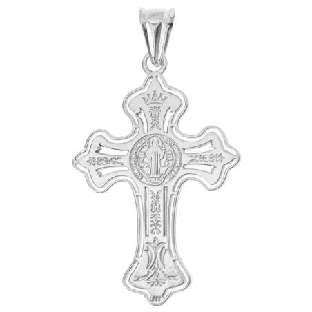 Stříbrný přívěsek - Benediktinský kříž | Argento.cz