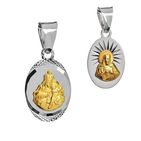 Kombinovaný stříbrný přívěsek Škapulíř | Argento.cz