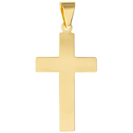 Pozlacený stříbrný přívěsek - křížek | Argento.cz