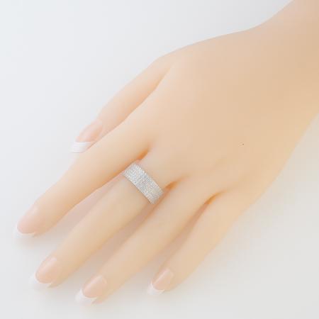 Stříbrný prsten - čiré kulaté zirkony | Argento.cz