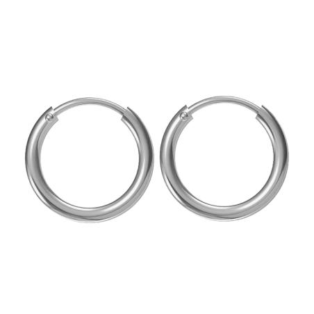 Stříbrné náušnice kroužky - 10 mm průměr | Argento.cz