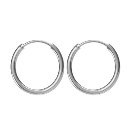 Stříbrné náušnice kroužky - 12 mm průměr | Argento.cz