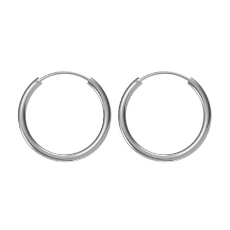 Stříbrné náušnice kroužky - 16 mm průměr | Argento.cz