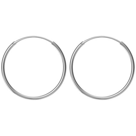 Stříbrné náušnice kruhy - 30 mm průměr | Argento.cz