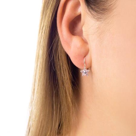 Stříbrné náušnice - kulaté zirkony | Argento.cz