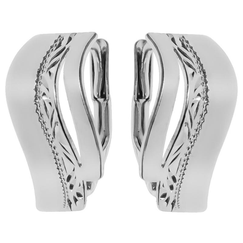 Stříbrné náušnice - s ručním gravírem | Argento.cz