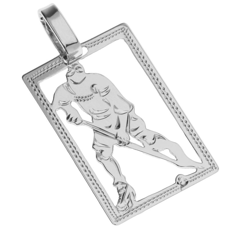 Stříbrný přívěsek - hokejista, s ručním gravírem | Argento.cz Stříbrný přívěsek - hokejista, s ručním gravírem | Argento.cz