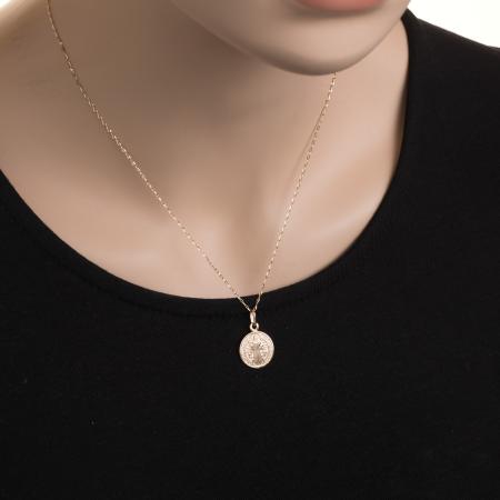 Zlatý přívěsek - medailka sv. Benedikta | Argento.cz