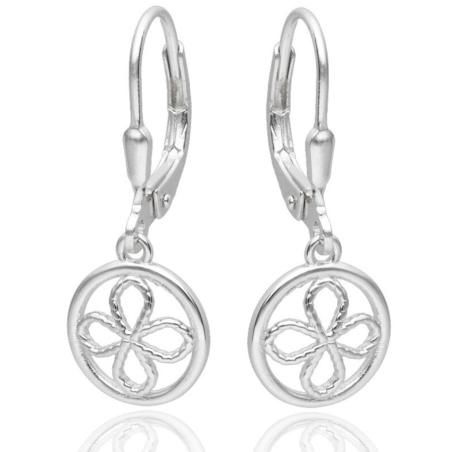 Stříbrné náušnice - čtyřlístek | Argento.cz