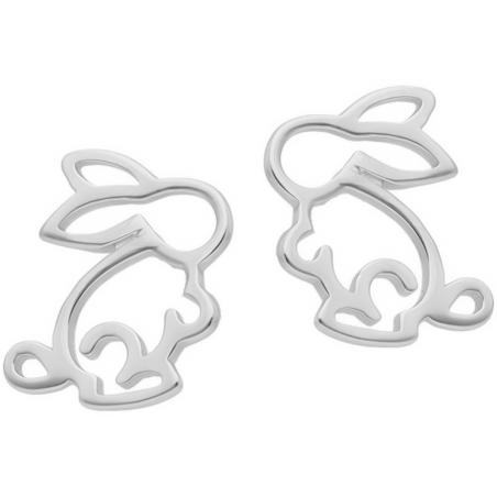Stříbrné náušnice - zajíc | Argento.cz