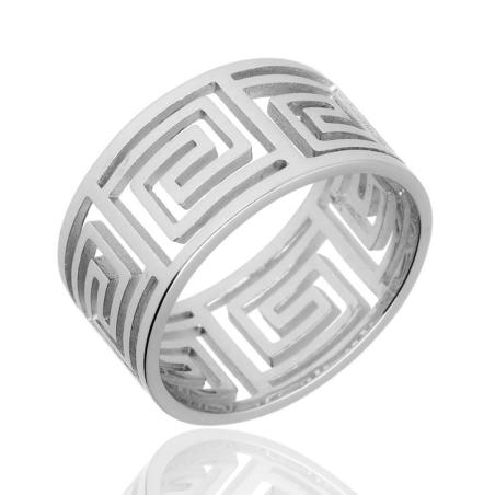 Stříbrný prsten - obroučka, řecký vzor | Argento.cz