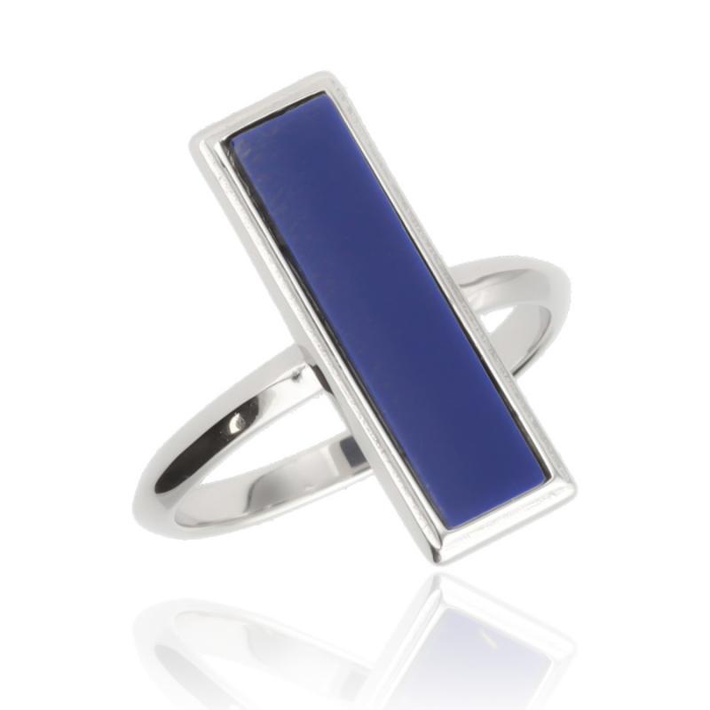 Stříbrný prsten - syntetický kámen lapis lazuli | Argento.cz Stříbrný prsten - syntetický kámen lapis lazuli | Argento.cz