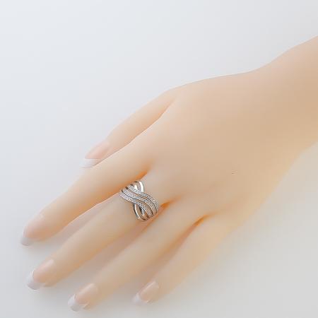 Stříbrný prsten - čiré kulaté zirkony | Argento.cz